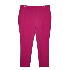 JL Atelier Pink Stretch Pull-on Cropped Pants Size XL